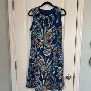 Alyx Vibrant Blue Paisley Midi Dress